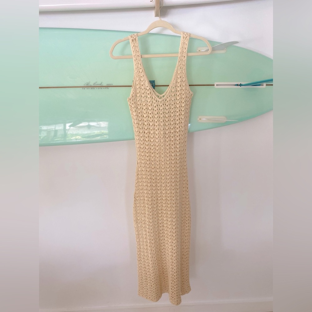 Lulus Knitted Beach Cover Up Dress